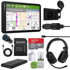 Garmin dezl Cam OTR725, Large, Easy-to-Read 7  GPS Truck Navigator Bundle