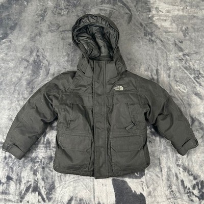 The North Face Down Parka Boys XXS 5 Black Hooded Insulated Winter Jacket