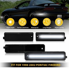 Left Right LED Side Marker Light White Lamps For Pontiac Firebird 1998-2002 EXC