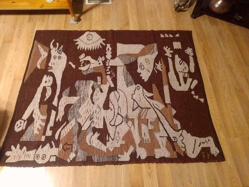 Made In Peru Cheap Wool Tapestry Made Under The Supervision Of Pablo Picasso...