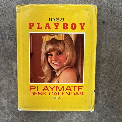 1968 Playboy Playmate Desk Calendar~ NEW CALENDAR OPEN ENVELOPE 