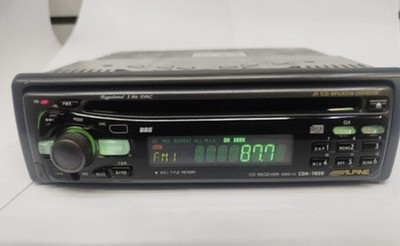 ALPINE CAR AUDIO STEREO IN DASH CD UNIT OLD SCHOOL CDA-7839 VINTAGE RARE EQ BASS