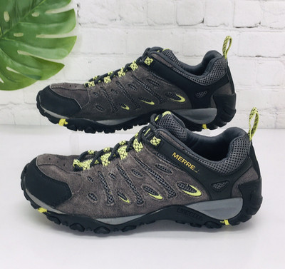 Merrell Hiking Shoes Men's Size 10 Gray Low Trail Waterproof Low Top Lace Up