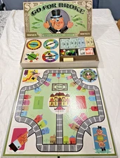 Vintage 1965 Go For Broke Money Game Complete Selchow & Righter in Original Box