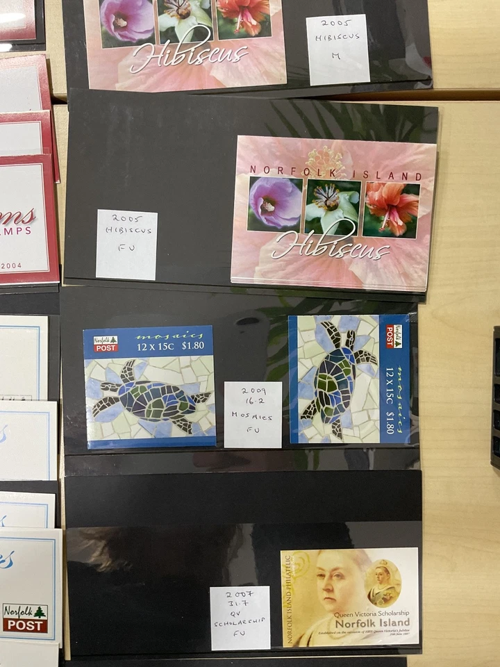 Sellos de la isla Norfolk. packs de presentación x 85, lote grande. Duplicación. NB12 Foto 3 de 4
