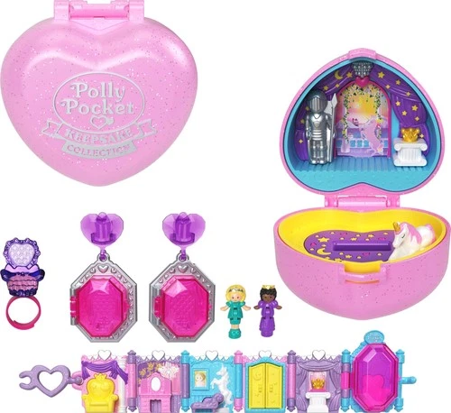 Collector Compact with 2 Dolls, Keepsake Collection Royal Jewelry Set, Collec...