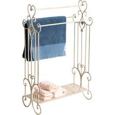 Free Standing Towel Rack 3 Tier Floor Towel Holder with Shelf for Bath Hand and