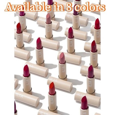 ILIA NIB 100% Authentic Color Block Lipstick Satin finish 8 colors 0.14 oz