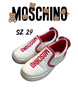 Moschino  sz 29 Teddy Leather Slip-On Sneakers Kids 