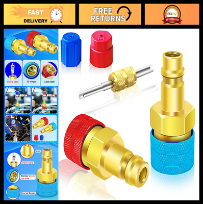 #ad #ad R1234yf to R134a Adapter Kit High Low Pressure Conversion for Car AC Charging $33.99