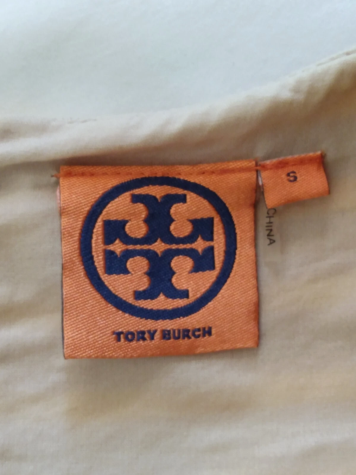 Abito Tory Burch S giallo marrone a righe cotone manica corta gonna aperta con bottoni