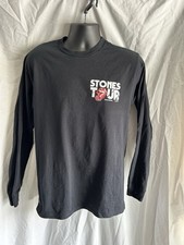 Rolling Stones Hackney Diamonds Tour 2024 Black Long Sleeve T-Shirt Size M EPOC