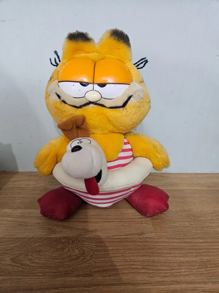 Peluche Odie – Garfield – 35 Cm – Vintage – Rare – Fabriquée En Corée