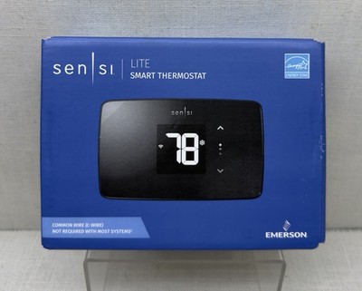 Emerson Sensi Lite ST25 Smart Thermostat Wi-Fi Alexa Google Black New SEALED