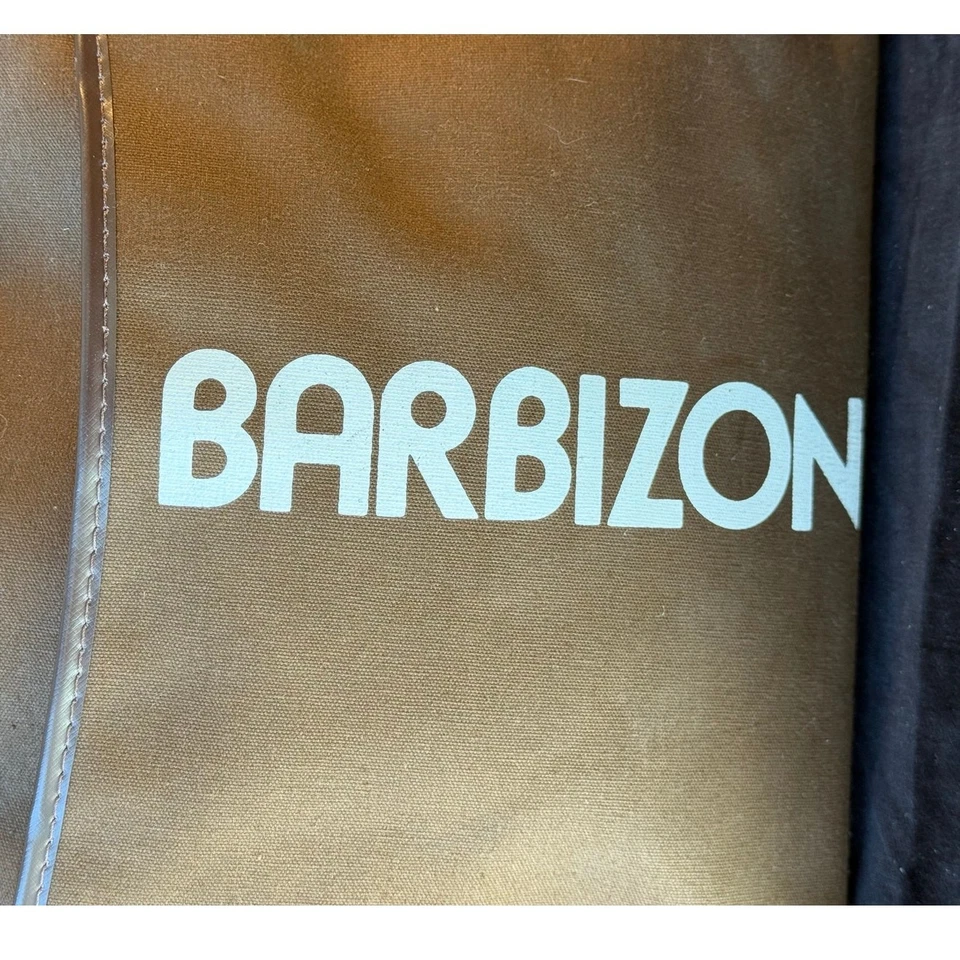 Bolso de mano de lona vintage para pasar la noche Barbizon Modeling School años 70-80  Foto 3 de 4