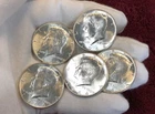 Kennedy 1964-P ~ 90% SILVER ~ 5 Coins  ~ BU ~ FREE SHIPPING !  My #389