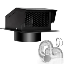 6 Inch Roof Vent Kit, Removable Roof Vent, Bathroom Exhaust Roof Vent for Dry...