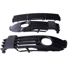 Topaz 3 Pcs Bumper Grille Fog Light Grille Cover Kit For Vw Passat B5 01-05 N