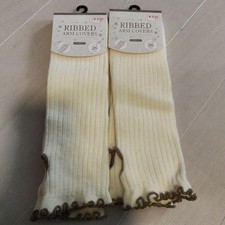 Women's Arm Covers 2 Sets Sun Protection Flexible Sleeves Black/Colorful Japan