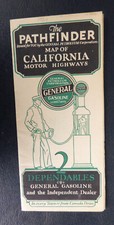 1926 California road map  General oil gas 2 Dependables