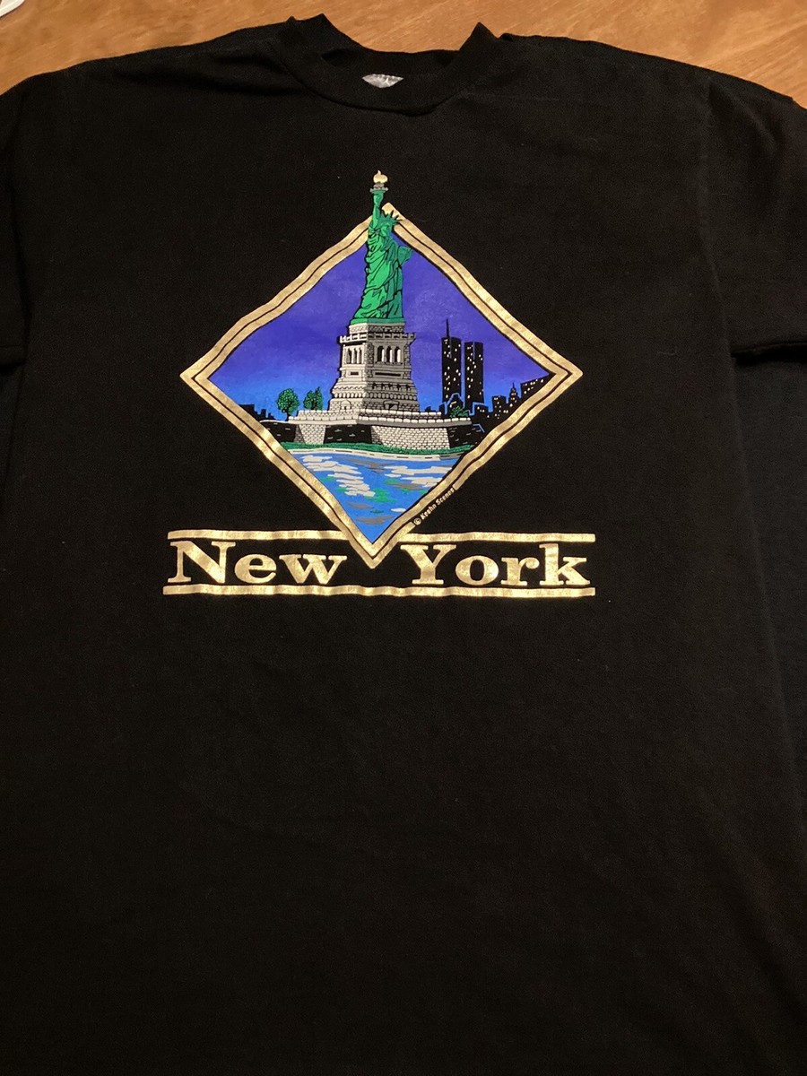 Vintage Keehn Scenes Shirt Size XL New York Single Stitch 1990s
