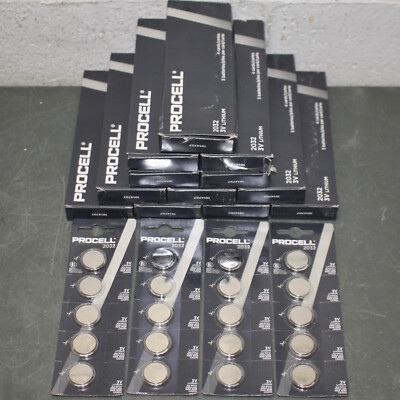 (260) Duracell Procell 3V Lithium Batteries CR2032, Coin Cell, Expire 03/2029