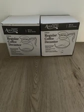 2 Avantco 64 oz. Regular Coffee Decanter w/ Stainless Steel Bottom-2 New Pots