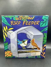 Window Bird Feeder with 4 Extra Strong Suction Cups, Clear Outdoor Bird House