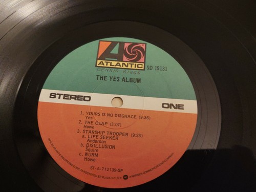 YES "THE YES ALBUM" STEREO LP 1971 SD 19131 - Picture 8 of 9