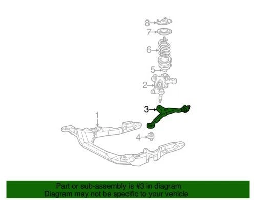 Conjunto de rótula de suspensión original Ford Mercury Sable 1991-2007 5F1Z-3V050-A Foto 2 de 2