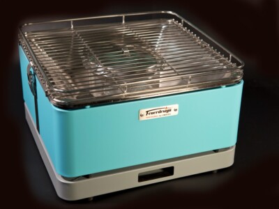 Tischgrill ''Teide'' * blau * portabel * Lagerräumung *  Holzkohle Camping Outdoor