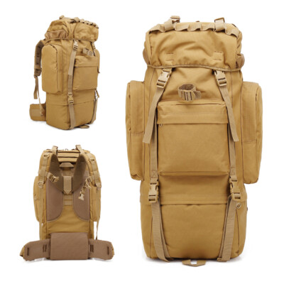 Men's 65L Capacity Hiking Bag Professional Outdoor Travel Camping Waterproof Bag