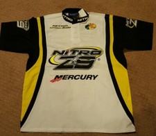 NUEVO Tracker Marine Group Hombre Bass Pro Shops Nitro Mercury Racing Jersey Pequeño