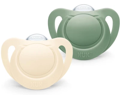 2x 2-pack NUK for Nature Baby Dummy - 18-36 Months - Green - Soothers