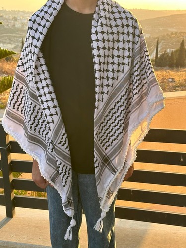 Original Albassam HIGH QUALITY Kufiya Scarf Palestinian Shemagh Made In palestin - Picture 8 of 9