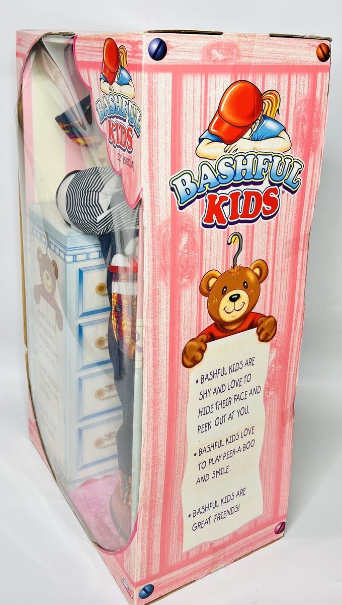 Bashful Kids Brunette Girl 22 Inch Doll Cititoy 1990 VTG
