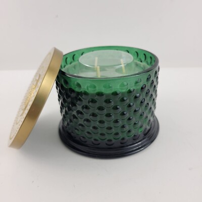 HomeWorx by Slatkin & Co.  Black Pepper Pine Candle 14 oz. 3-Wick Hobnail