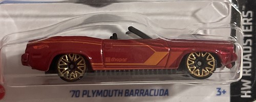 🔥2024 Hot Wheels ~ '70 Plymouth Barracuda Red Variant HW Roadster Neu - Bild 3 von 4