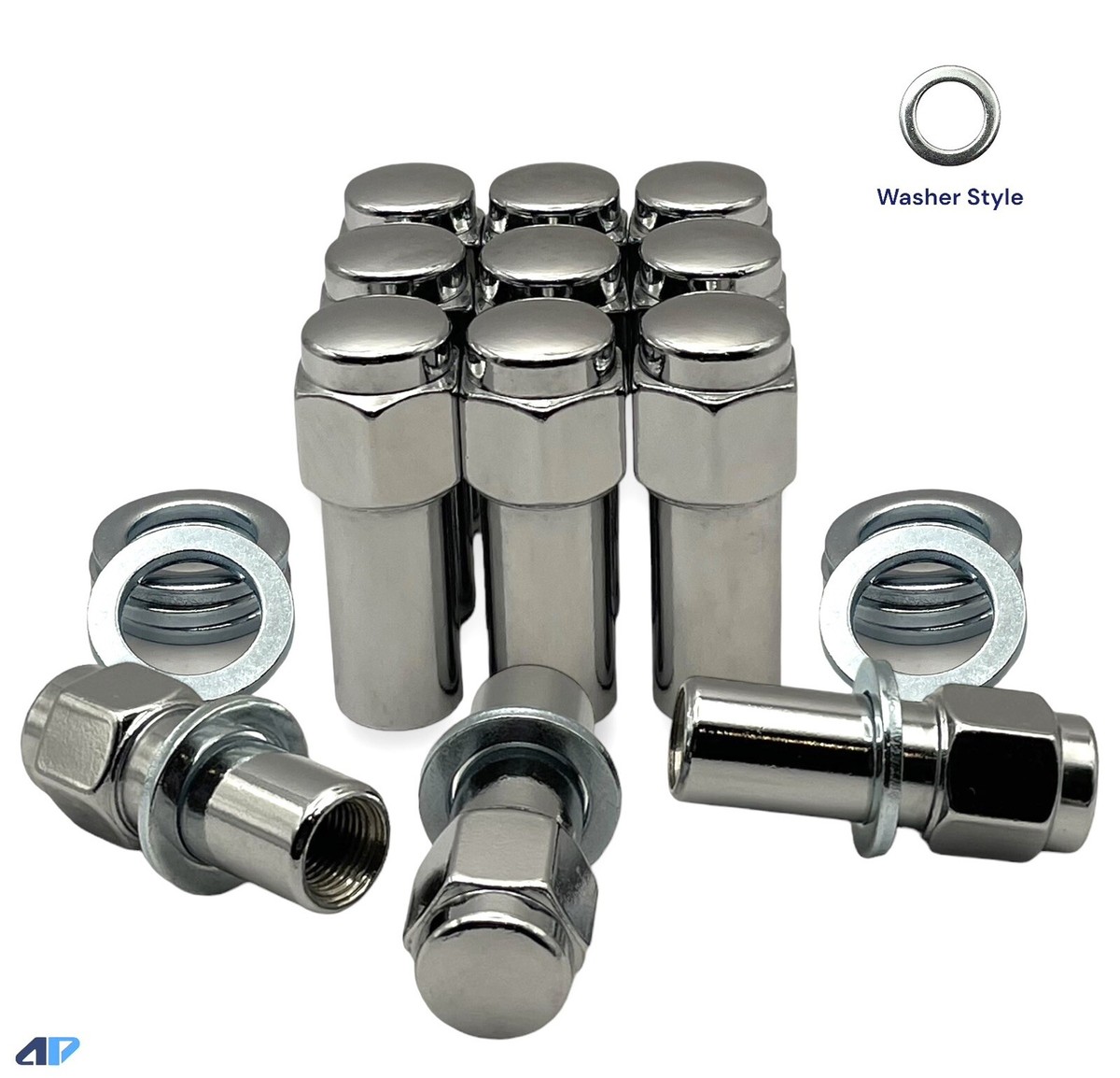 20-Lug Nuts 7/16 Closed End Chrome SST Mag Nut 1.38 Shank Cragar