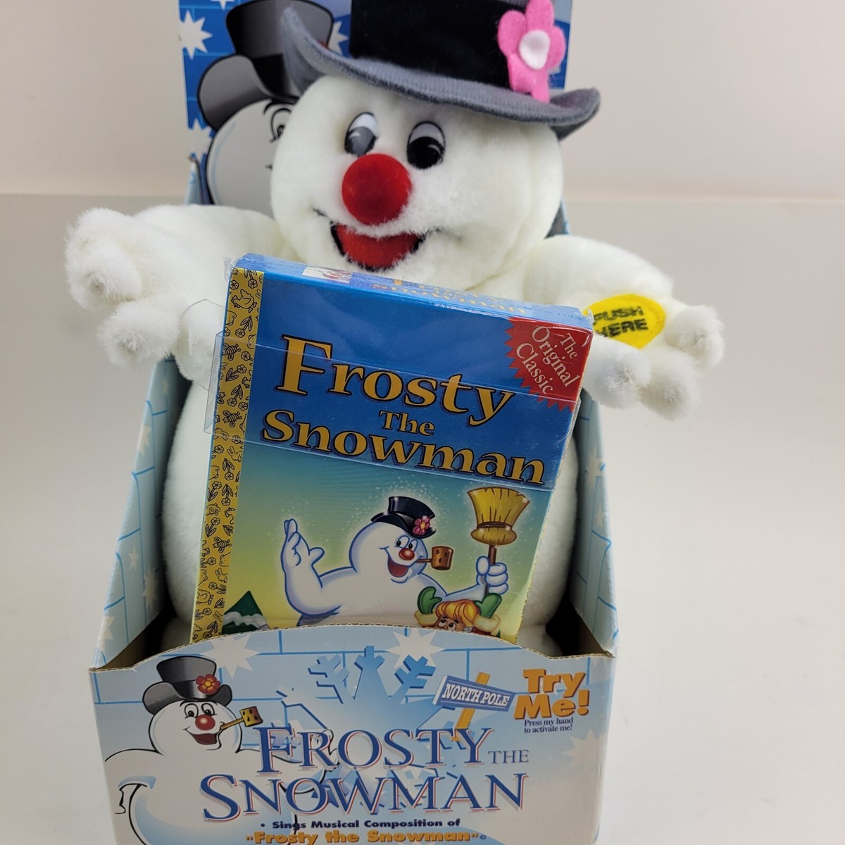 Singing Frosty the Snowman Plush Gemmy Industries Nelson Rollins