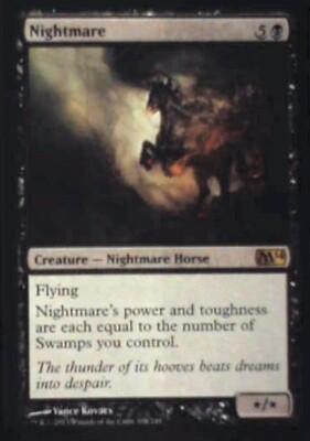 Nightmare - Magic 2010 (M10): #107, Magic: The Gathering Nm R132