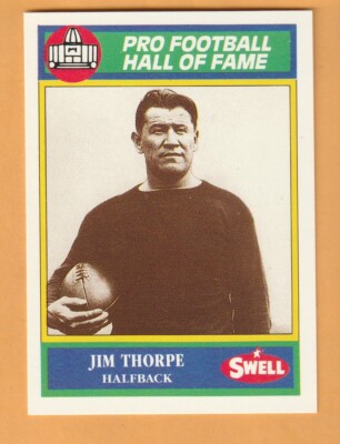 Jim Thorpe Canton Bulldogs 1990 Swell Greats #17 HOF 9P
