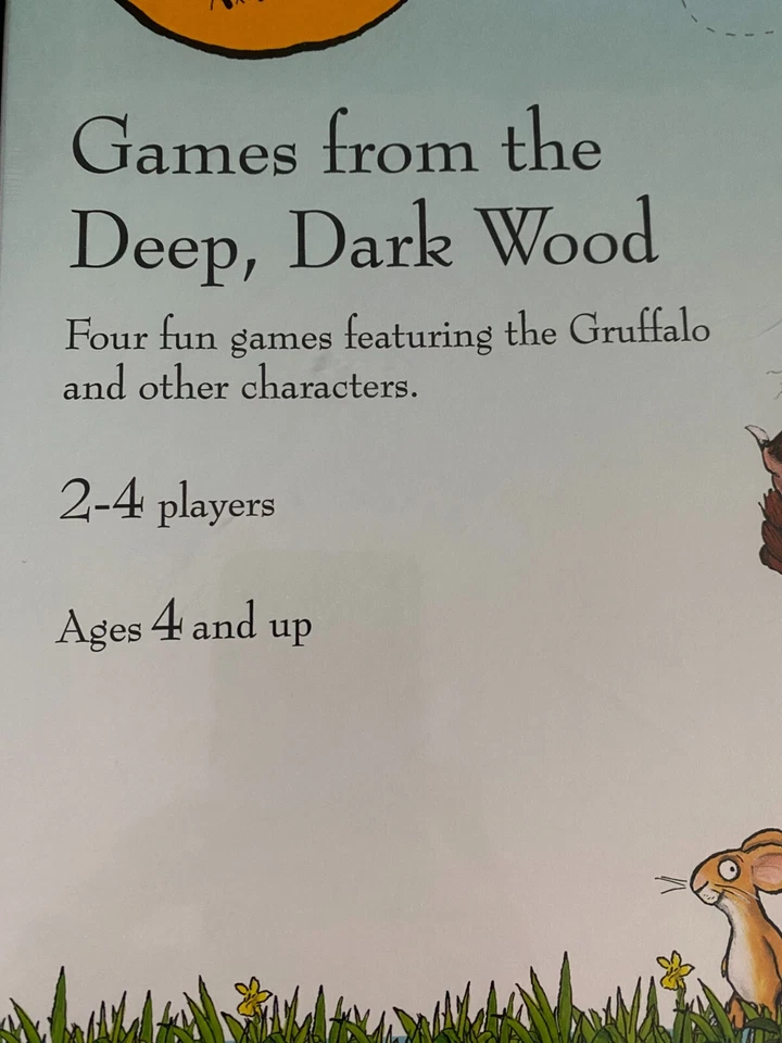 THE GRUFFALO GAMES FROM THE DEEP DARK WOOD 4 GAMES IN 1 ~ NEW AND SEALED - Image 3 of 3
