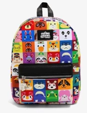 NWT Bioworld Animal Crossing Nintendo Switch Game Character Grid Mini Backpack