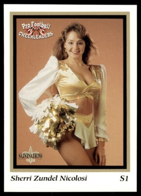 1994 Sideliners Pro Football Cheerleaders Sherri Nicolosi New Orleans  Saints #S1