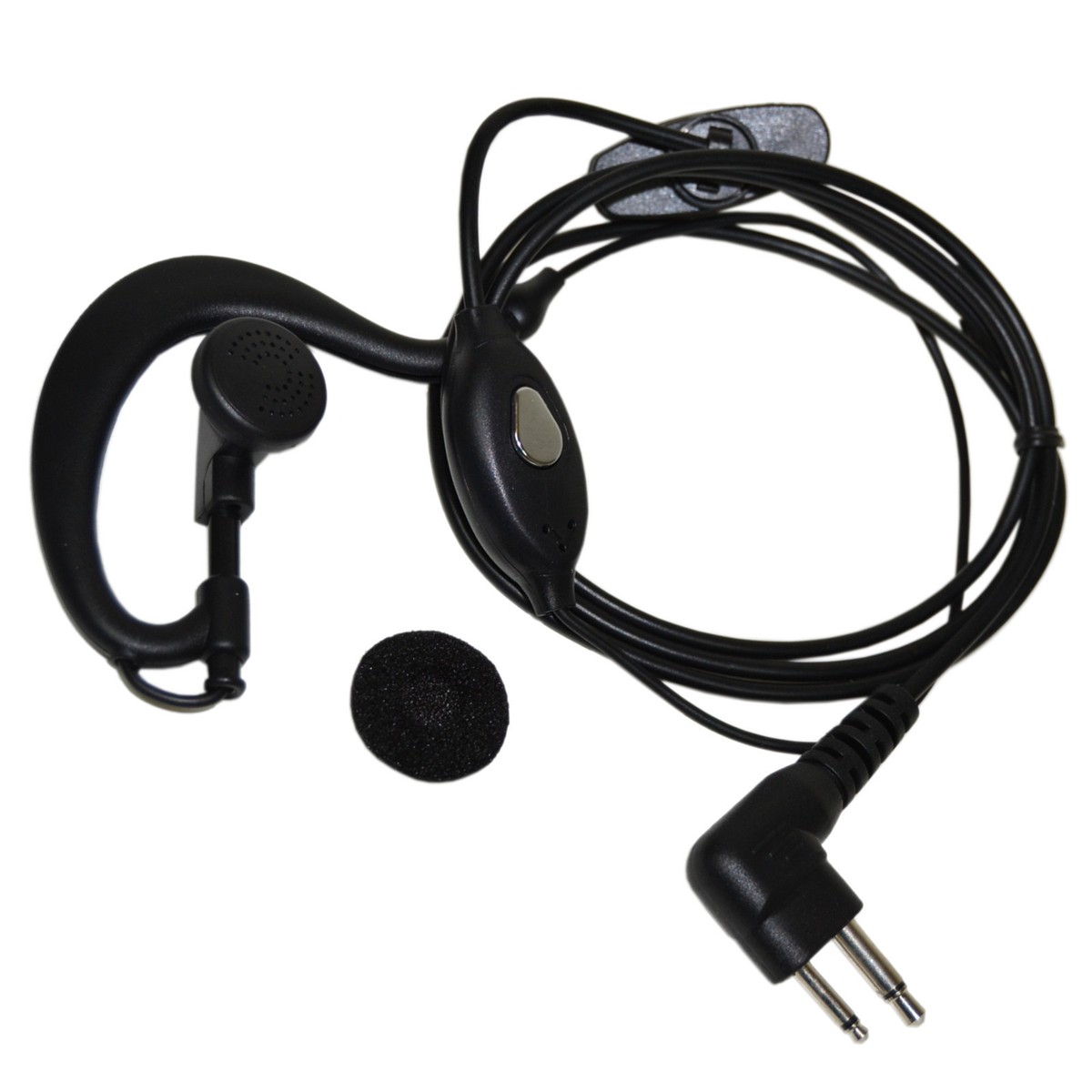 Kit De 2 Kits Mains-libres PTT Pour Motorola CP040 CP88 CP100 Etc. - Micro-casque Noir