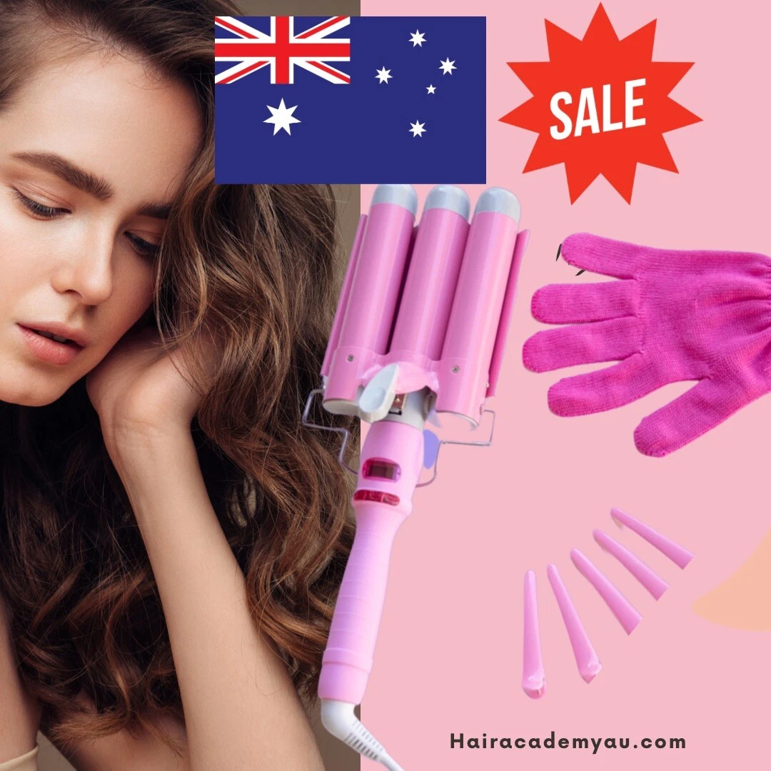 New 3 Barrel Hair Waver Curling Iron Create Mermaid Waves