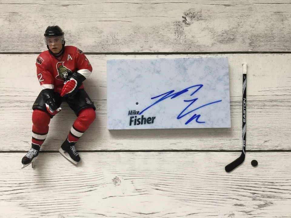 Figura de hockey McFarlane firmada autografiada por Mike Fisher de los senadores de Ottawa a Foto 4 de 4