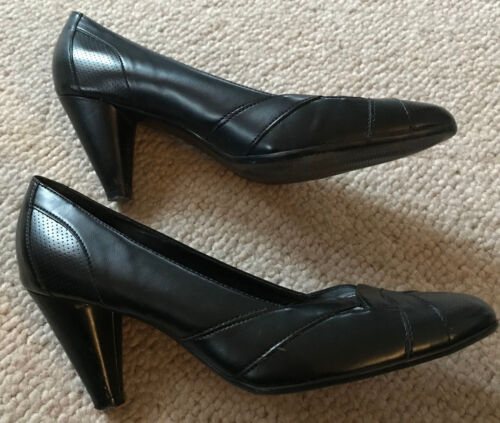 ARIANE Pumps schwarz Gr. 40 Leder Schuhe 6cm Absatz bequem - Bild 1 von 4