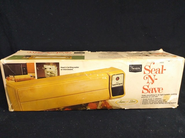 Vintage 1970's Sears Seal-n-Save Vacuum Food Sealer 6590 Avocado | eBay